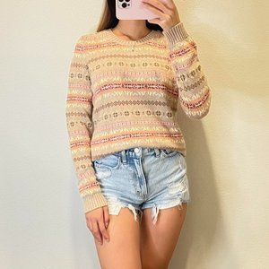 Y2K AEO Tan Knit Sweater